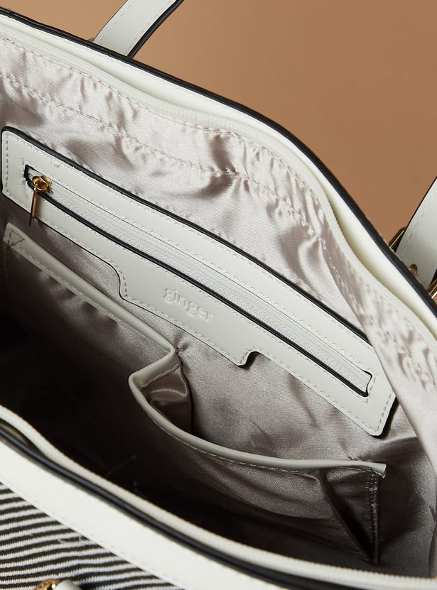 GINGER Striped Patterned Shoulder Bag