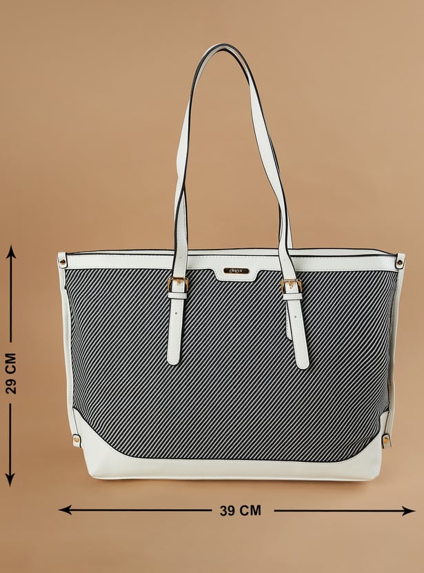 GINGER Striped Patterned Shoulder Bag