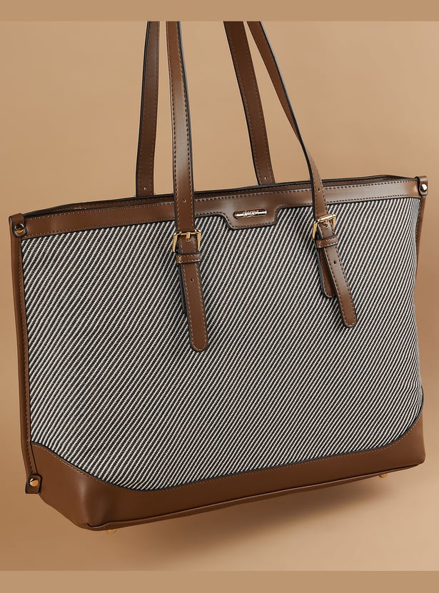 GINGER Striped Patterned Shoulder Bag