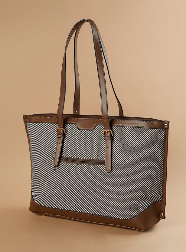 GINGER Striped Patterned Shoulder Bag