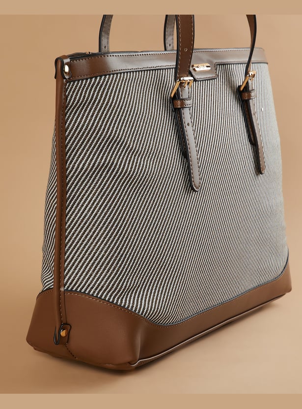 GINGER Striped Patterned Shoulder Bag