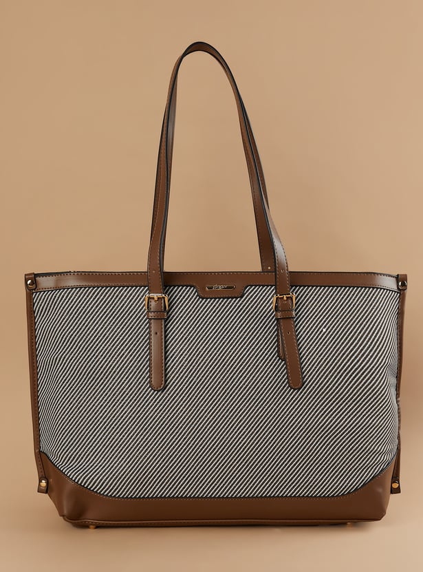 GINGER Striped Patterned Shoulder Bag