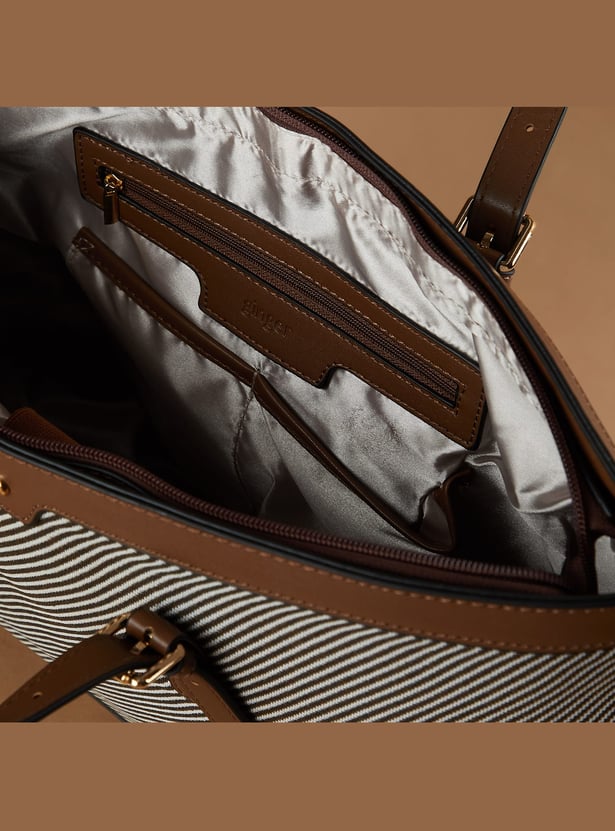 GINGER Striped Patterned Shoulder Bag
