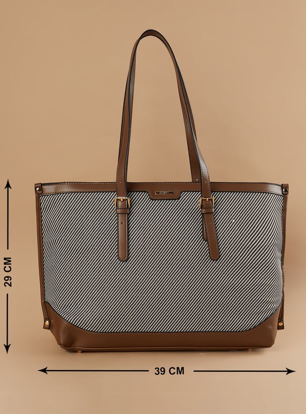 GINGER Striped Patterned Shoulder Bag