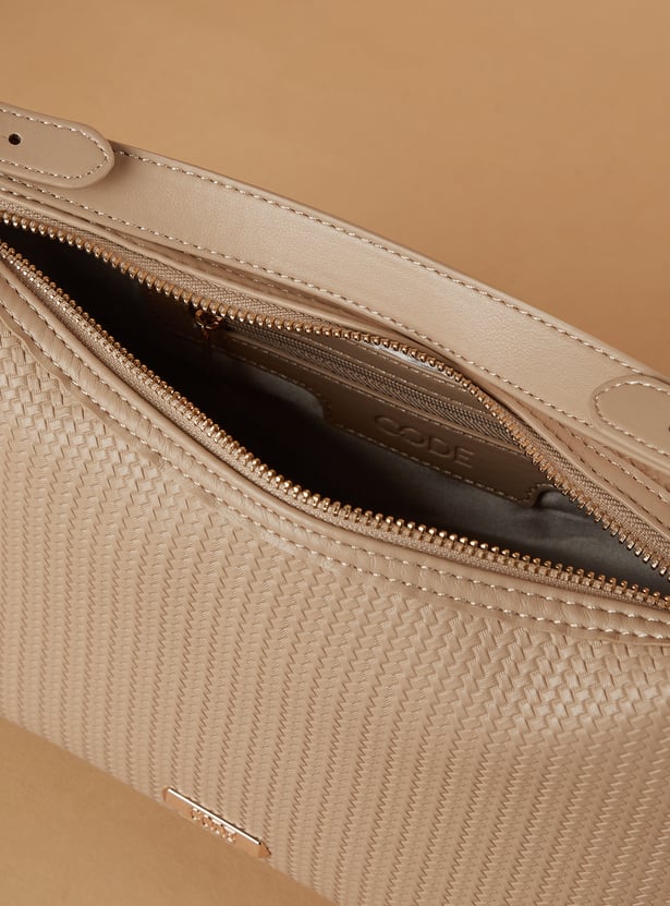 CODE Textured Shoulder Bag