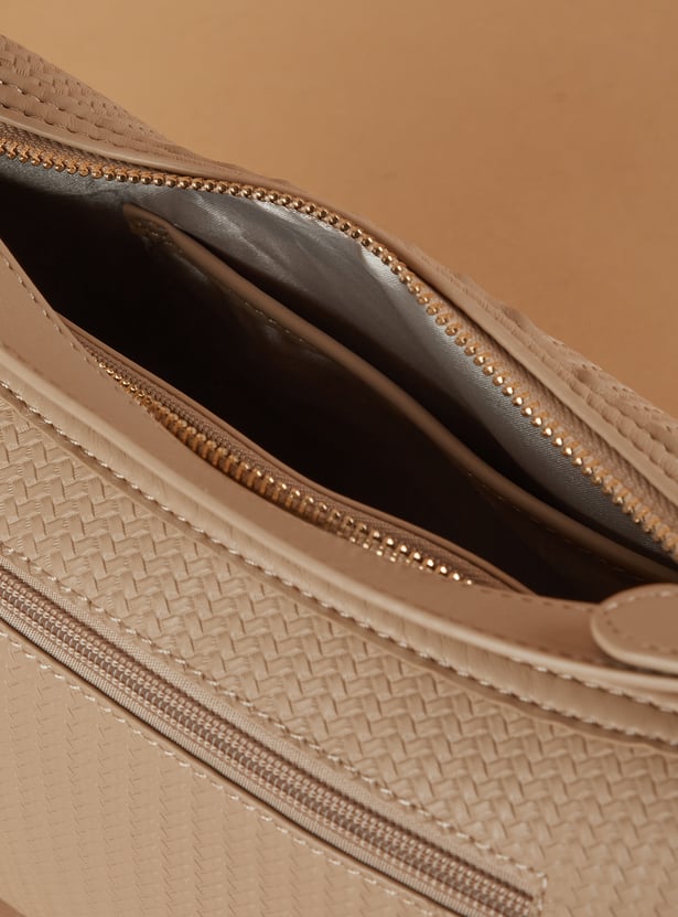 CODE Textured Shoulder Bag