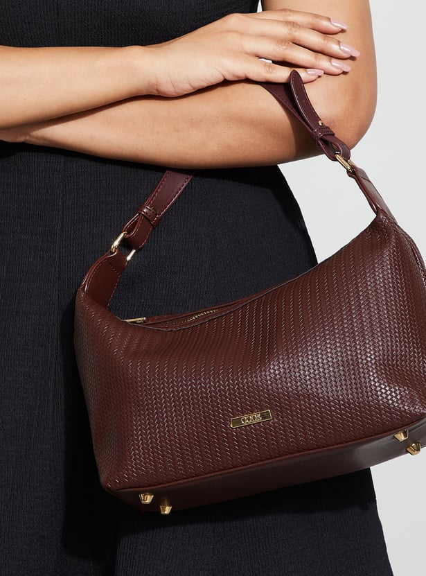 CODE Textured Shoulder Bag