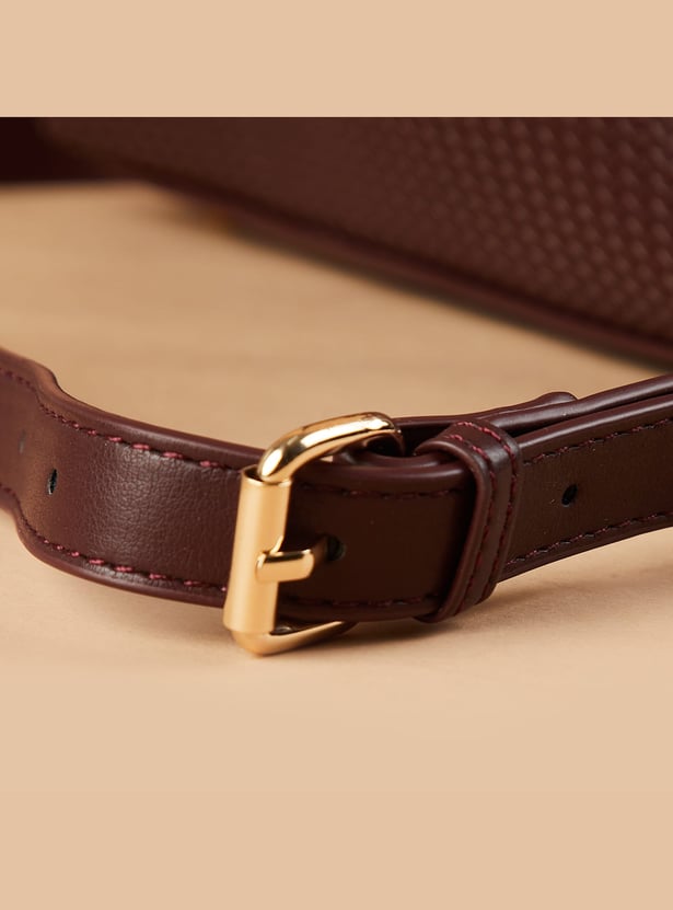 CODE Textured Shoulder Bag