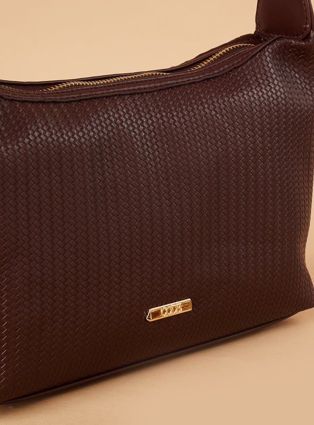 CODE Textured Shoulder Bag