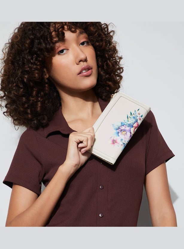 GINGER Floral Print Bi-Fold Wallet