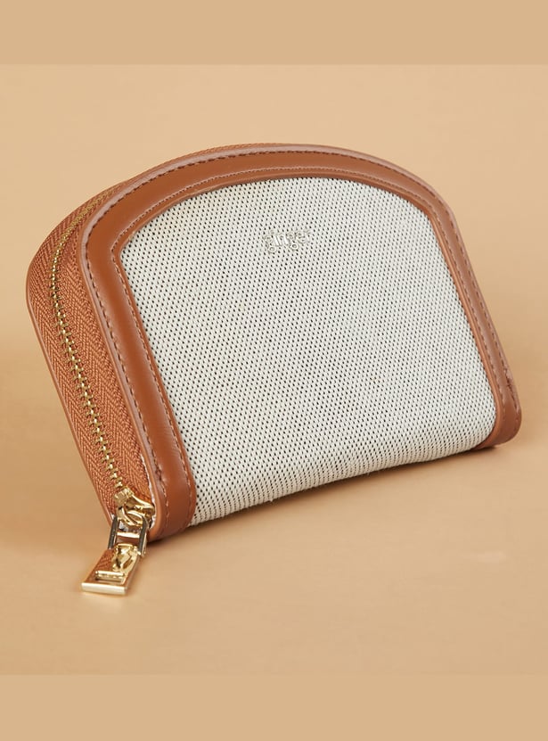 GINGER Woven Zip-Around Wallet