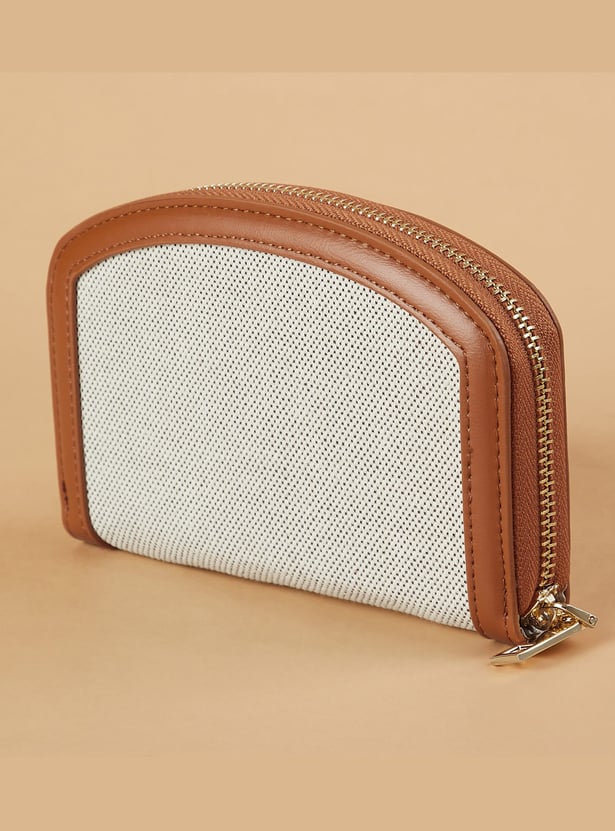 GINGER Woven Zip-Around Wallet