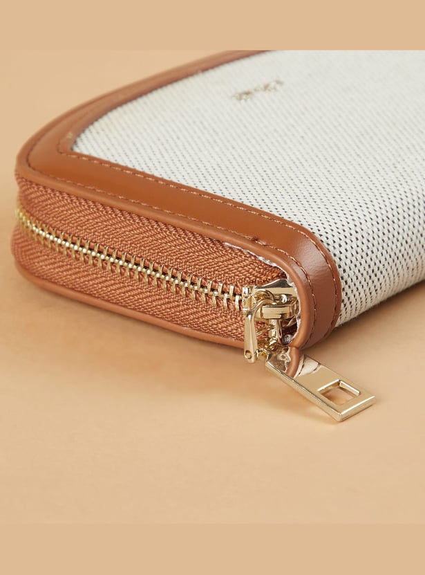 GINGER Woven Zip-Around Wallet