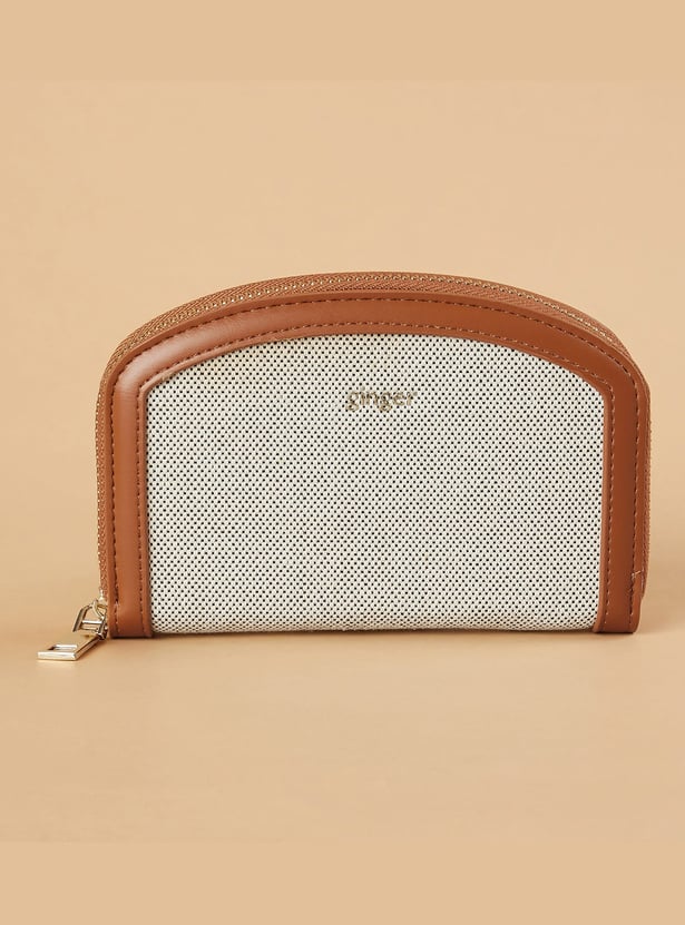 GINGER Woven Zip-Around Wallet