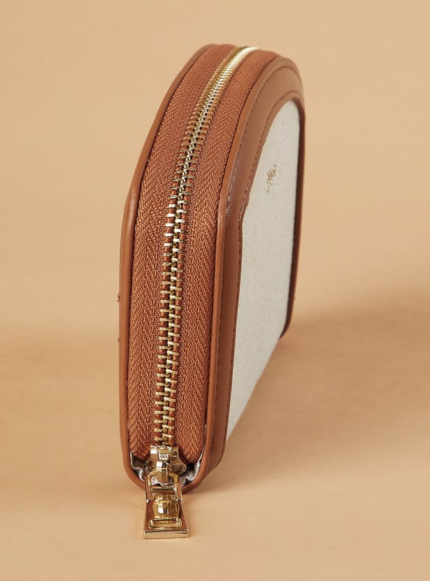 GINGER Woven Zip-Around Wallet
