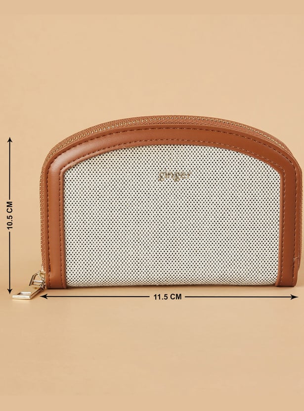 GINGER Woven Zip-Around Wallet