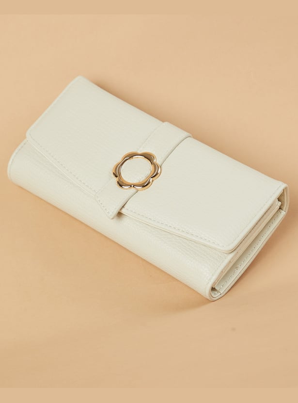GINGER Textured Tri-Fold Wallet