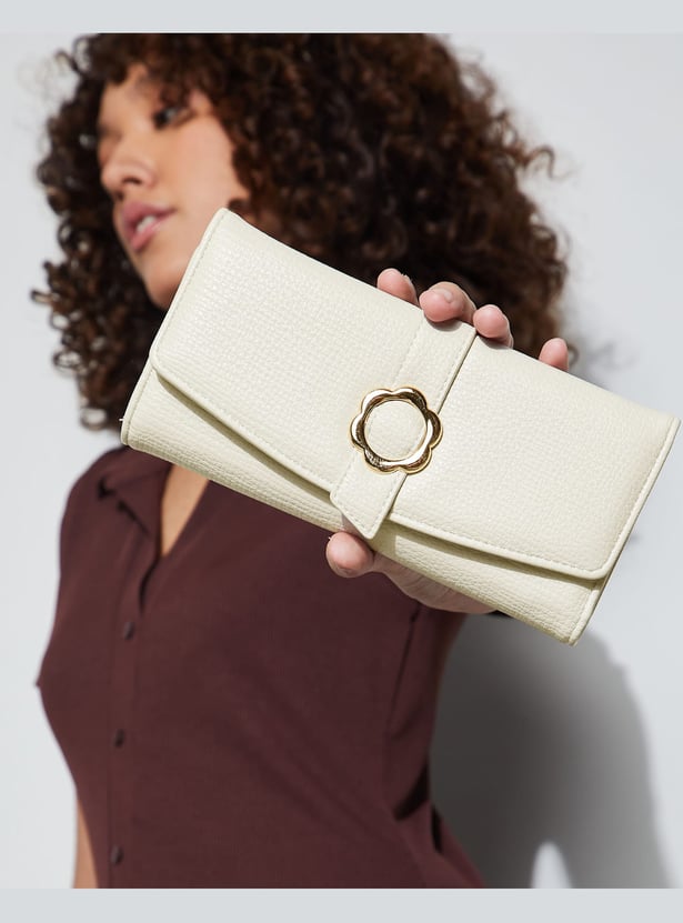 GINGER Textured Tri-Fold Wallet