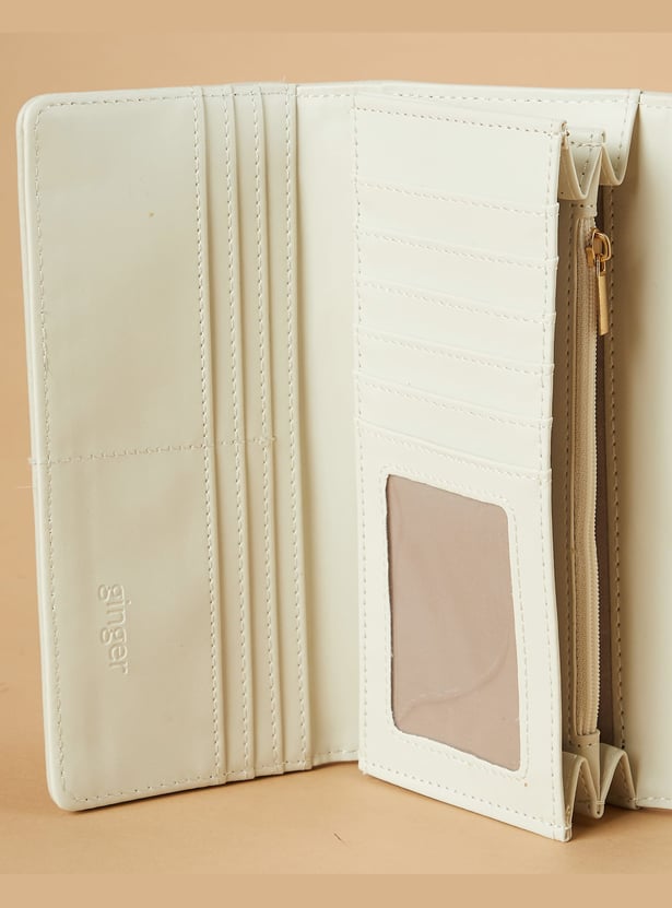 GINGER Textured Tri-Fold Wallet