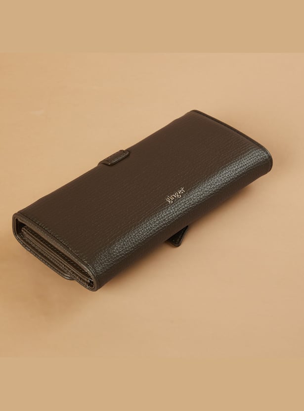 GINGER Textured Tri-Fold Wallet