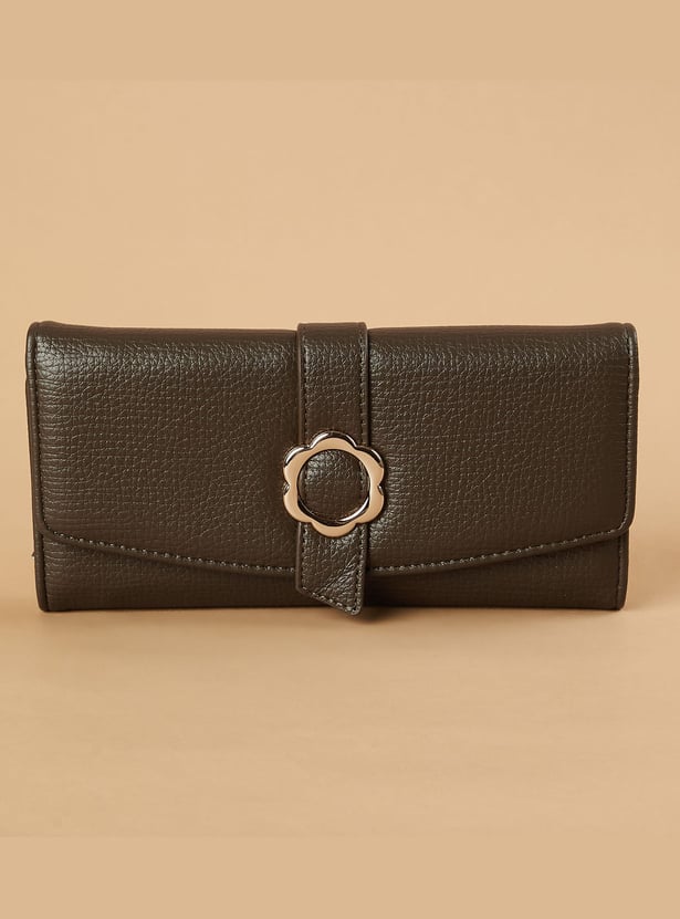 GINGER Textured Tri-Fold Wallet