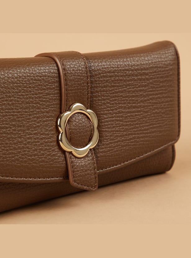 GINGER Textured Tri-Fold Wallet