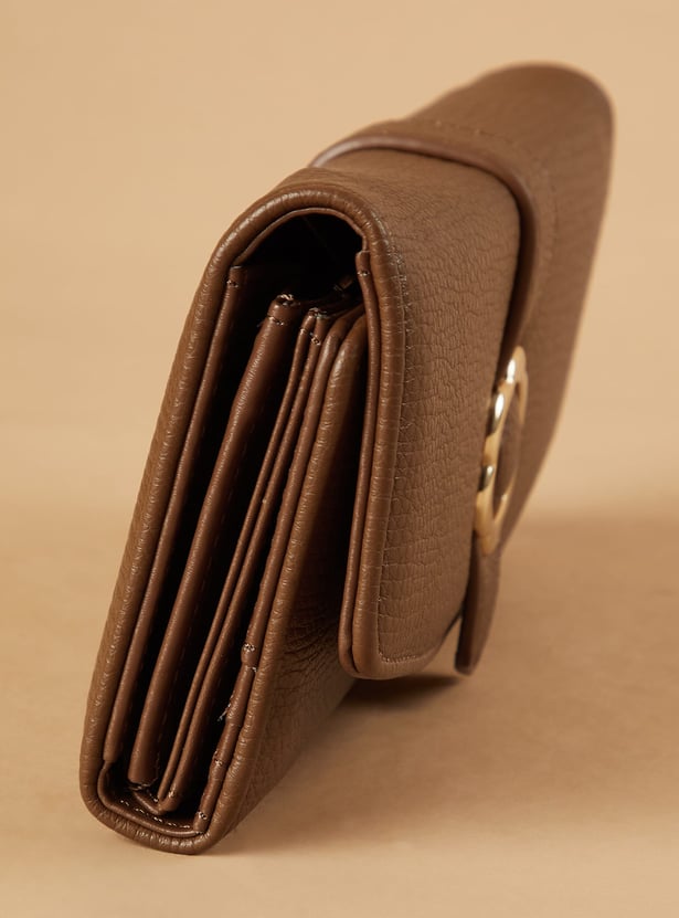 GINGER Textured Tri-Fold Wallet