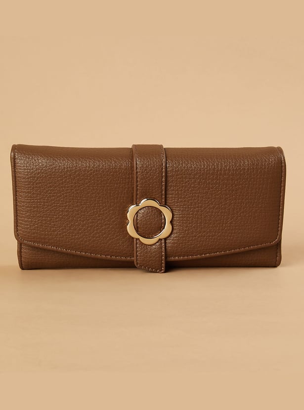 GINGER Textured Tri-Fold Wallet