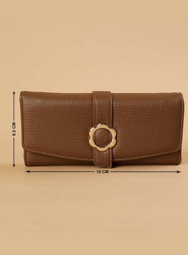 GINGER Textured Tri-Fold Wallet