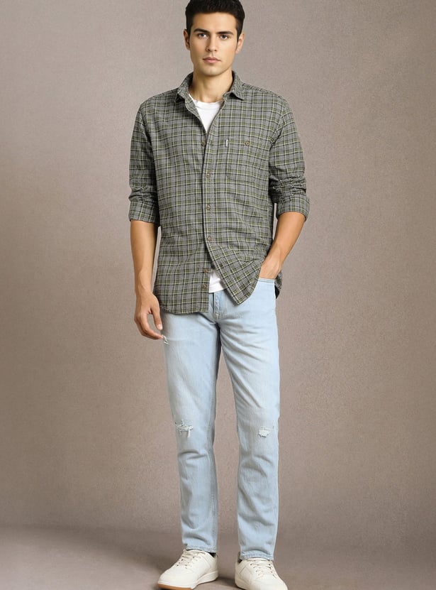 LP JEANS Checked Regular Shirt