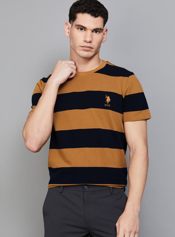 US POLO ASSN Striped Crew Neck T-shirt