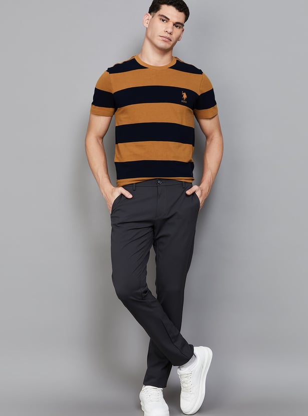 US POLO ASSN Striped Crew Neck T-shirt