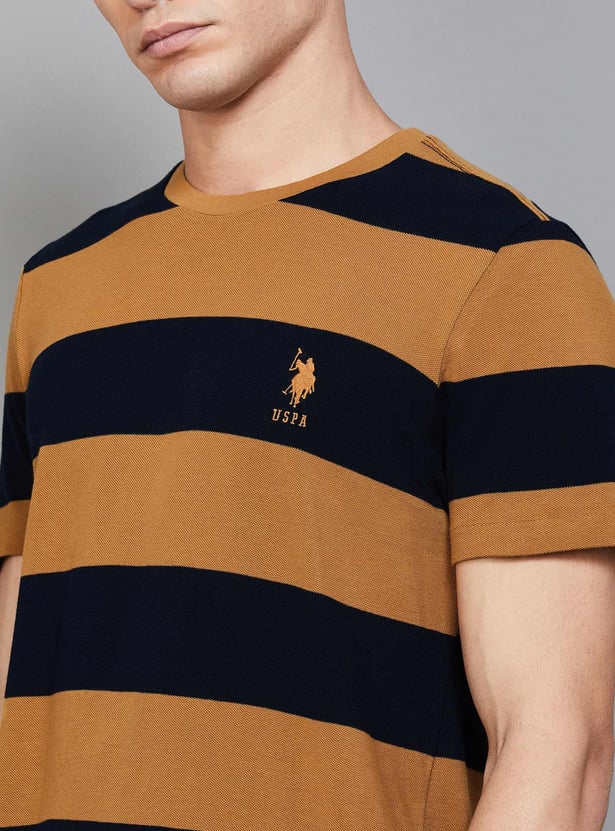 US POLO ASSN Striped Crew Neck T-shirt
