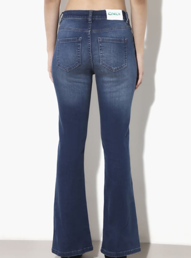 ONLY Stonewashed Bootcut Jeans