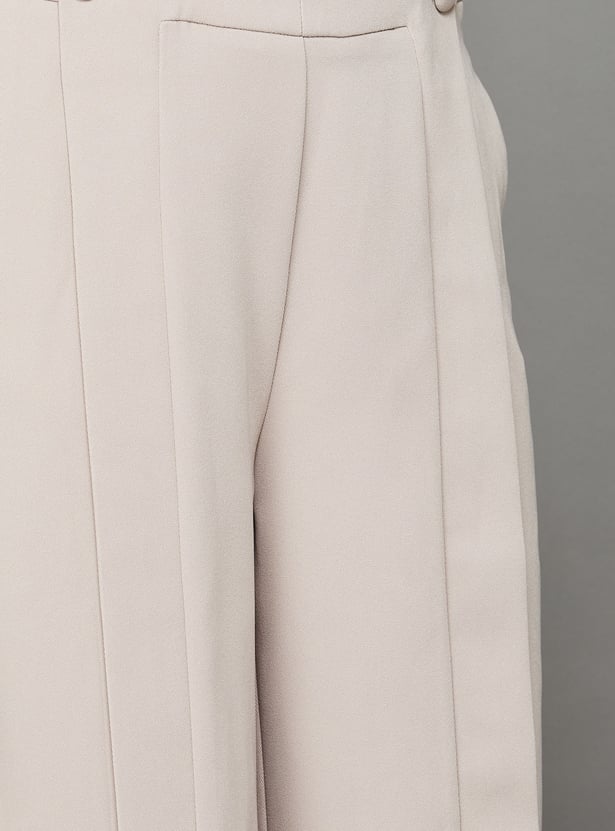 VAN HEUSEN Pintuck Wide Leg Trousers