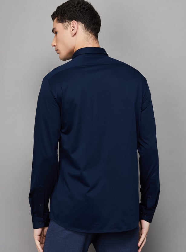 VAN HEUSEN Solid Slim Fit Formal Shirt