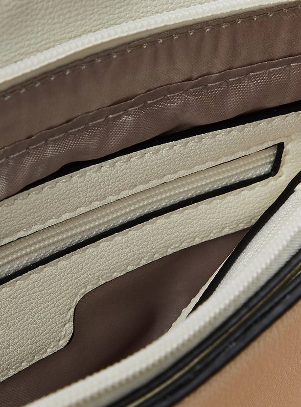 GINGER Contrast Panel Shoulder Bag