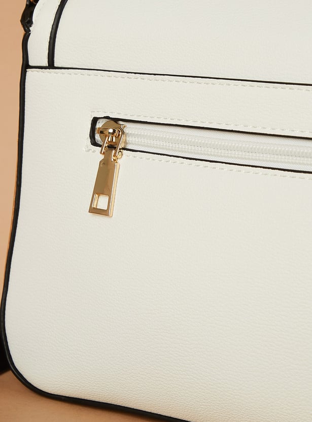 GINGER Contrast Panel Shoulder Bag