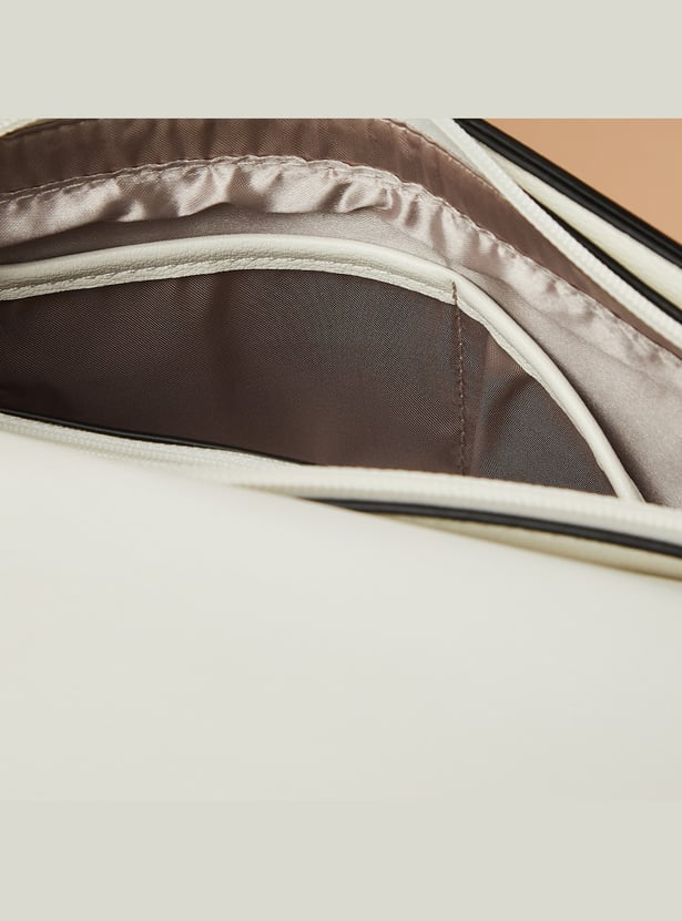 GINGER Contrast Panel Shoulder Bag