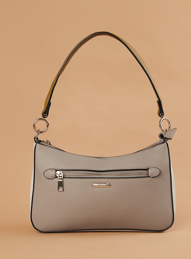 GINGER Contrast Panel Shoulder Bag