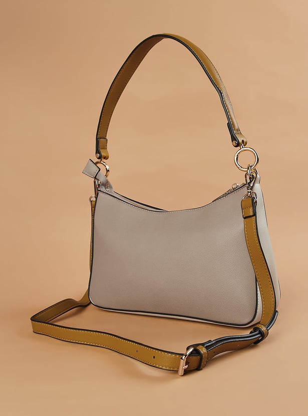 GINGER Contrast Panel Shoulder Bag