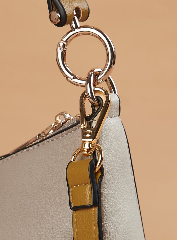 GINGER Contrast Panel Shoulder Bag