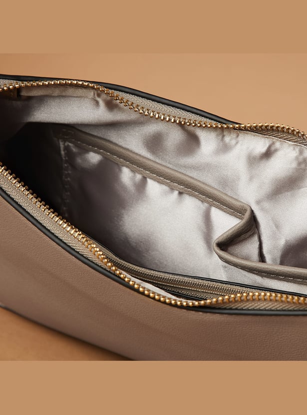 GINGER Contrast Panel Shoulder Bag