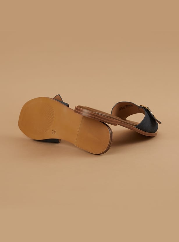 GINGER Buckle Accent Flats