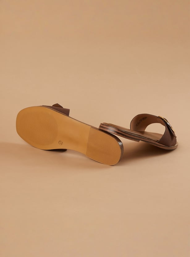 GINGER Buckle Accent Flats