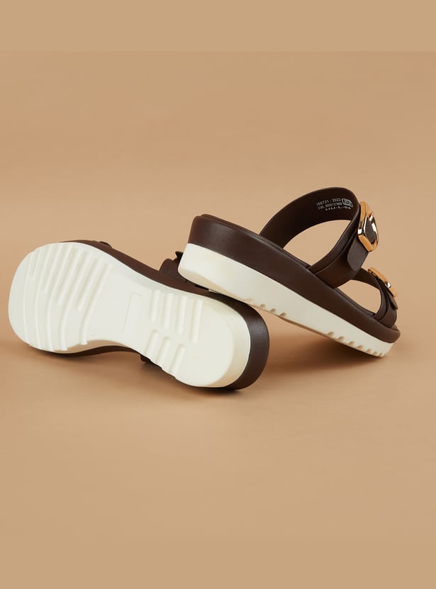 GINGER Buckle Accent Flatforms