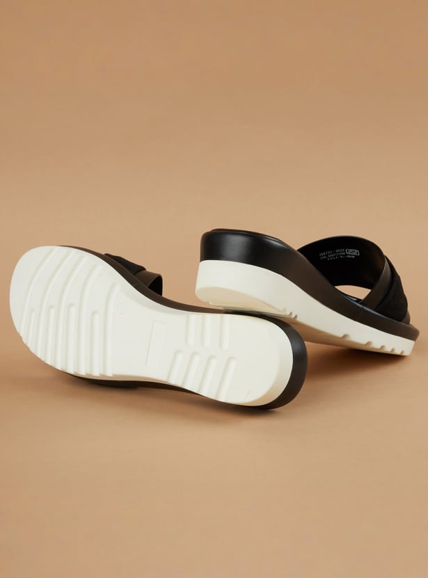 GINGER Metal Accent Platforms Sandals