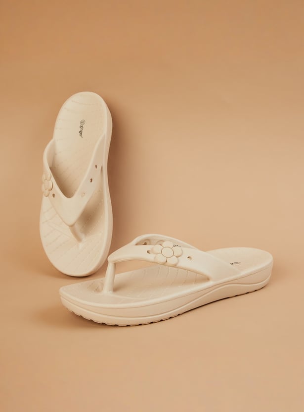 GINGER Applique Flip-Flops