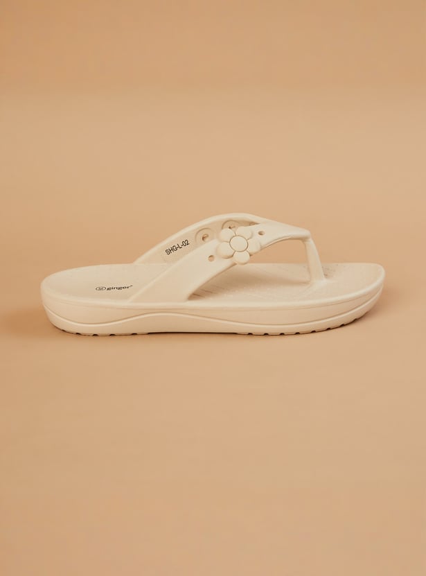 GINGER Applique Flip-Flops