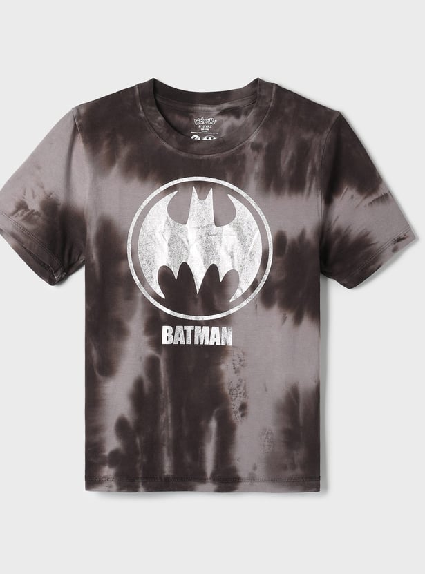 KIDSVILLE Boys Metallic Batman Print T-shirt